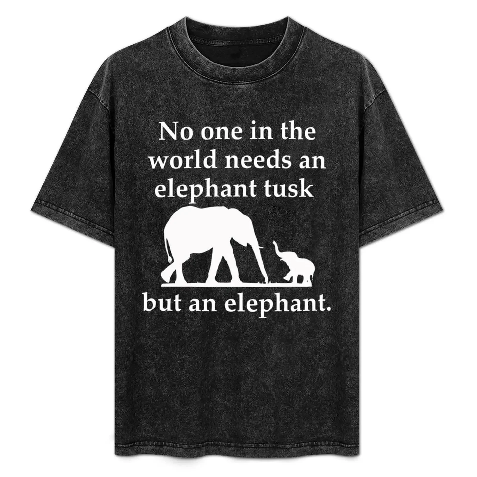

Elephant tusk T-Shirt t shirt man designer t shirts cotton 100% t shirts with prints man tshirt T-Shirt