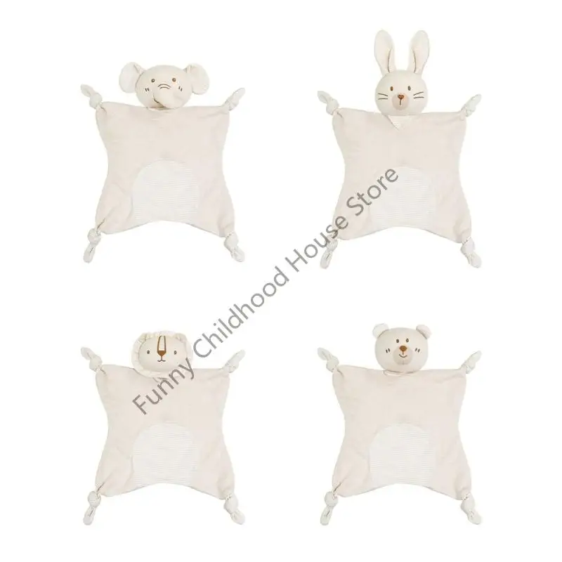 

D0LA Design Infant Comfort Towel Machine Washable PP Cotton Sensory Blanket Toy