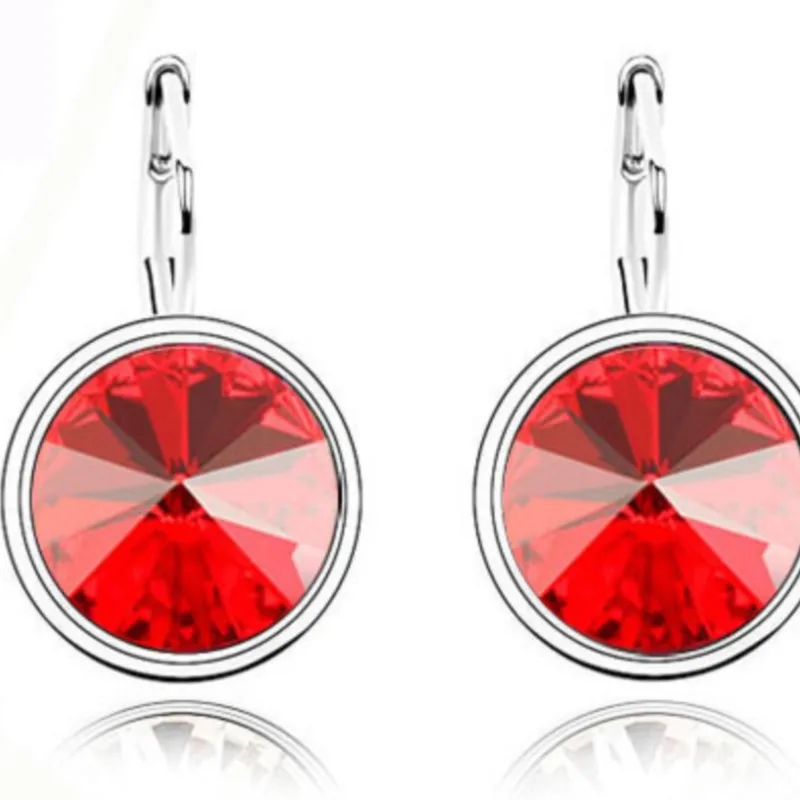 shine Crystal round moon Pendant candy sugar Earrings Fashion Jewelry charm girl dropshipping birthday gift party brand design