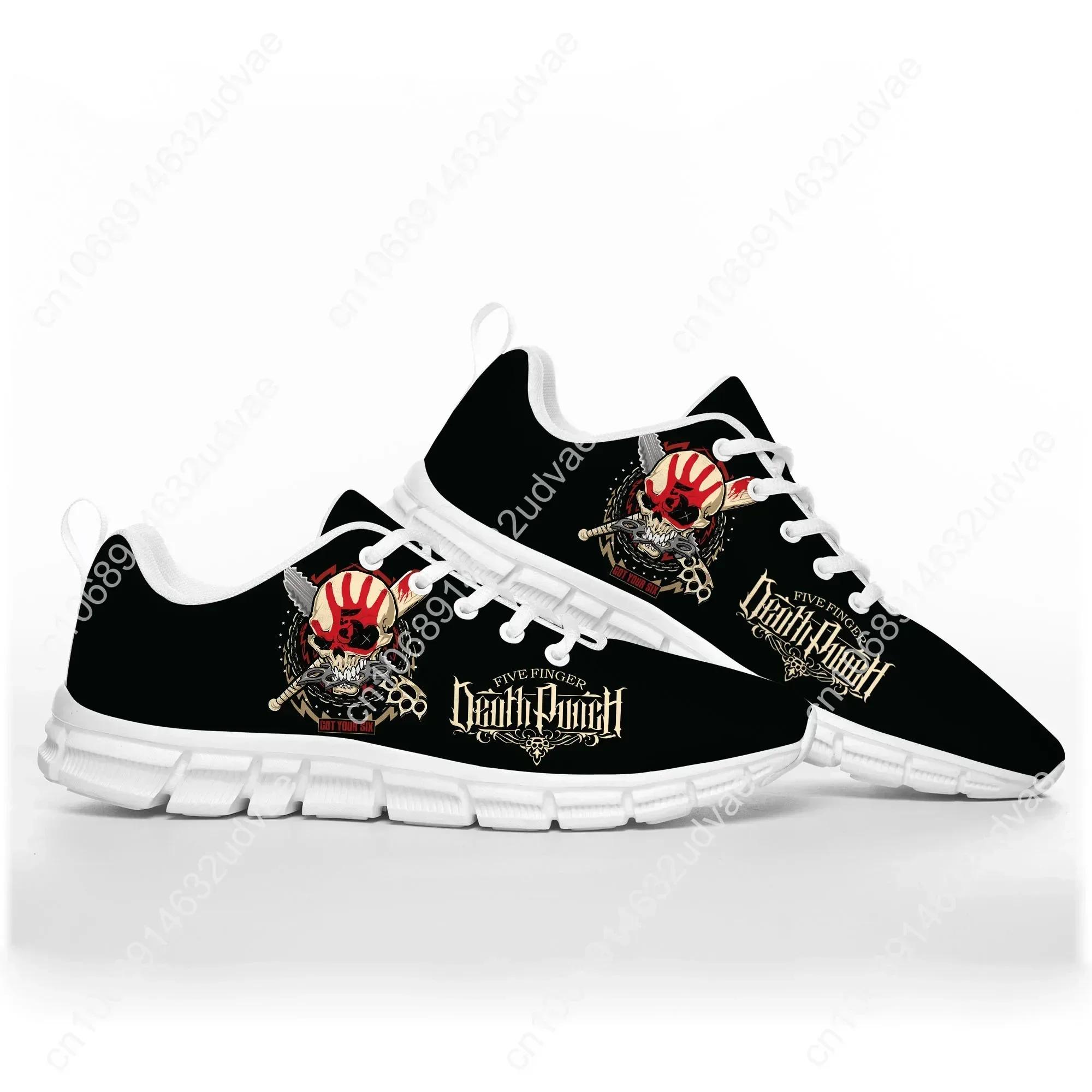 Five Finger Death Punch Sports Shoes Mens Womens Teenager Sneakers Footwear Casual Custom Made Couple Shoes White