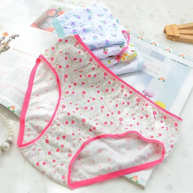 10pcs/Lot Girls Cotton Panties Girls Briefs Gifts Children Underwear Cartoon Underpants 1-3Y