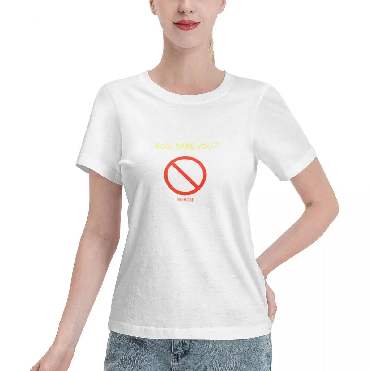 T-shirt pour femme Ootd Favorite How Dare You, décontracté pour tous les jours