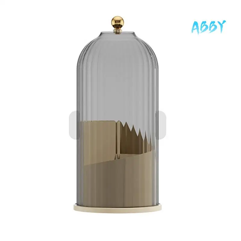 

ABBY-1 PCS Makeup Brush Holder Organizer+Lid Dustproof Makeup Brushes Organizer For Vanity Desktop Bathroom A