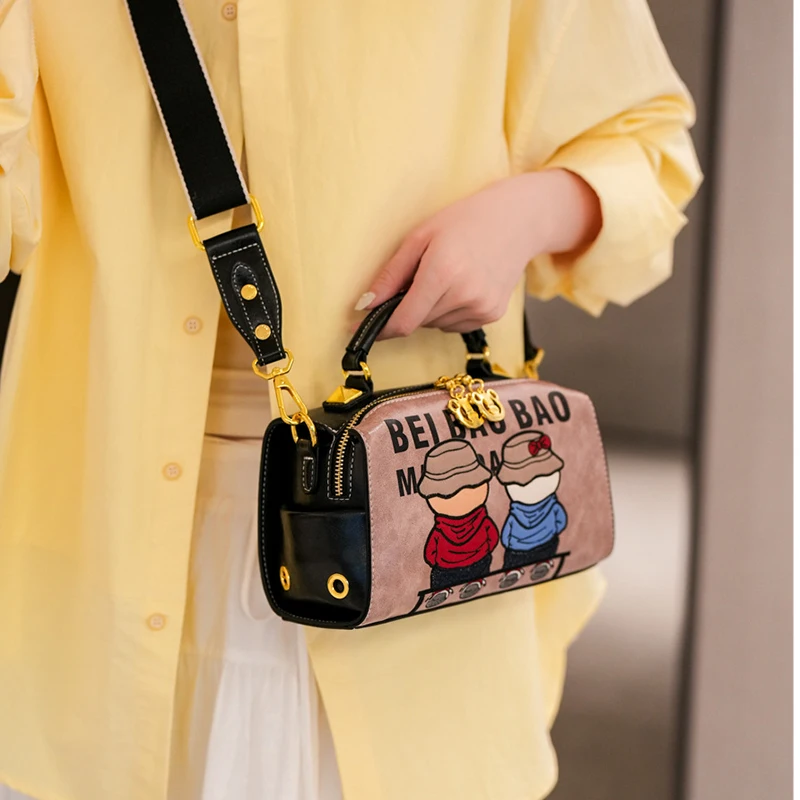 

Beibaobao2025 new shoulder crossbody bag fashionable large capacity handbag shopping travel lightweight bag messenger bag