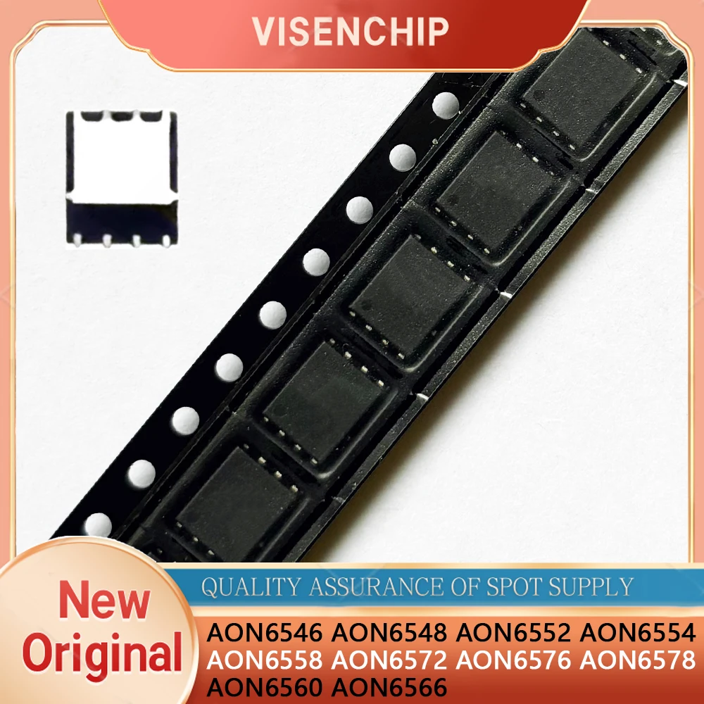 5pieces New AON6546 AON6548 AON6552 AON6554 AON6558 AON6572 AON6576 AON6578 AON6560 AON6566 6552 6554 6558 6572 6578 6566 QFN-8