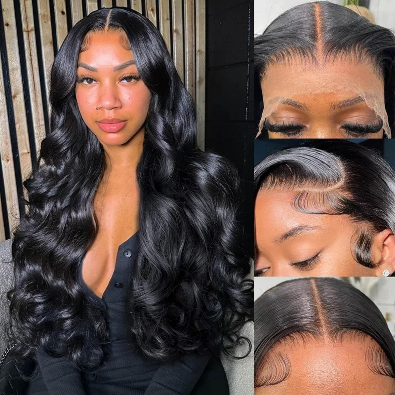 40 inch Natuurlijke Body wave pruiken menselijk haar 13x6 HD Kant pruiken 220 dichtheid Frontale Kant menselijk haar pruiken voor vrouwen