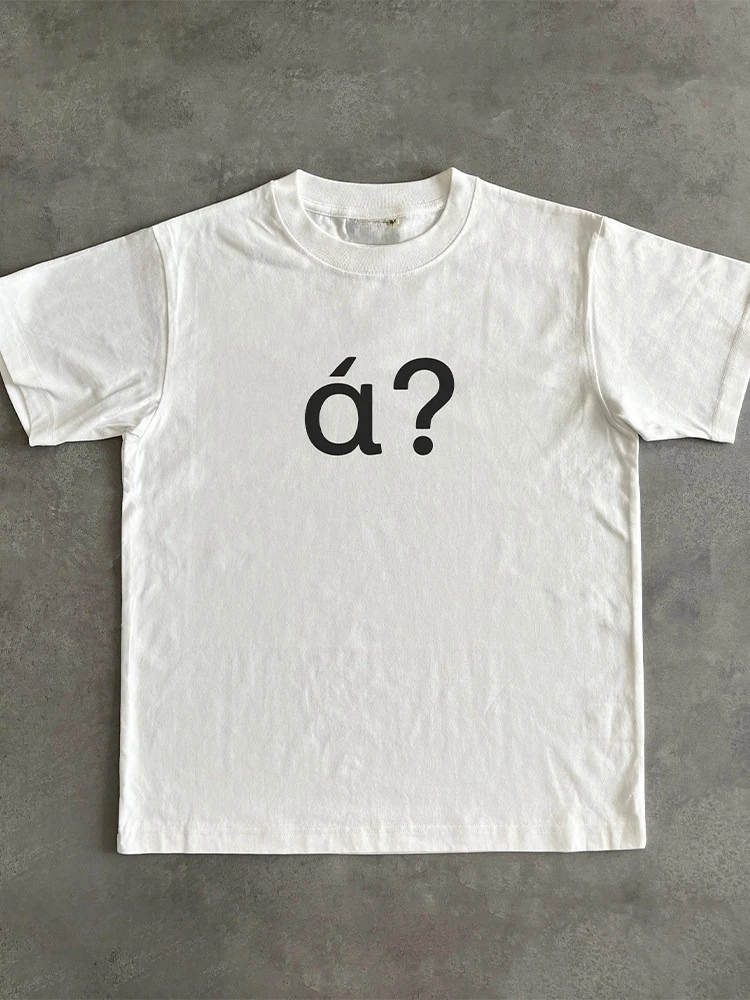Fashionable Oversized Heavyweight Printed T-shirt with Sound Effect for Men and Women, 2026 New Style Top
