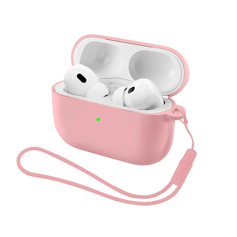 Soft Silicone Earphone Case with Strap for Airpods Pro 3 2 2