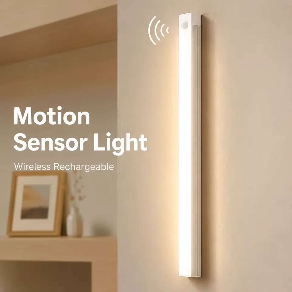 10cm Motion Sensor Led Bar Light Rechargeable Induction Night Light for Home Kitchen Cabinet Portable Indoor Lamp Bulbs Tubes