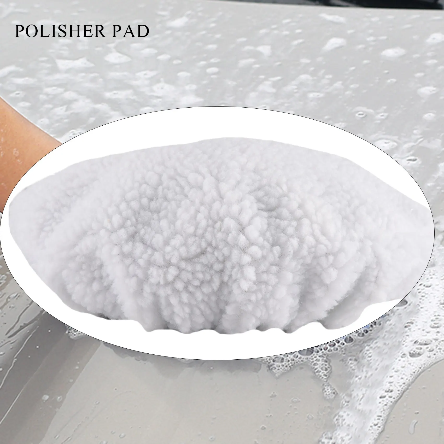 Pack of 4 10 INCH BONNET POLISHER POLISH PAD POLISHING BUFFING CAR BUFFER WAXER