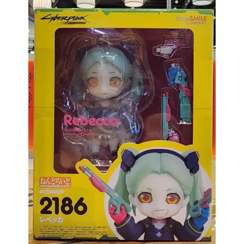 Oryginalny GSC dobry uśmiech Nendoroid Cyberpunk Edgerunners Anime rysunek Rebecca 2186 zabawki figurki akcji dla chłopców dziewcząt prezenty dla dzieci