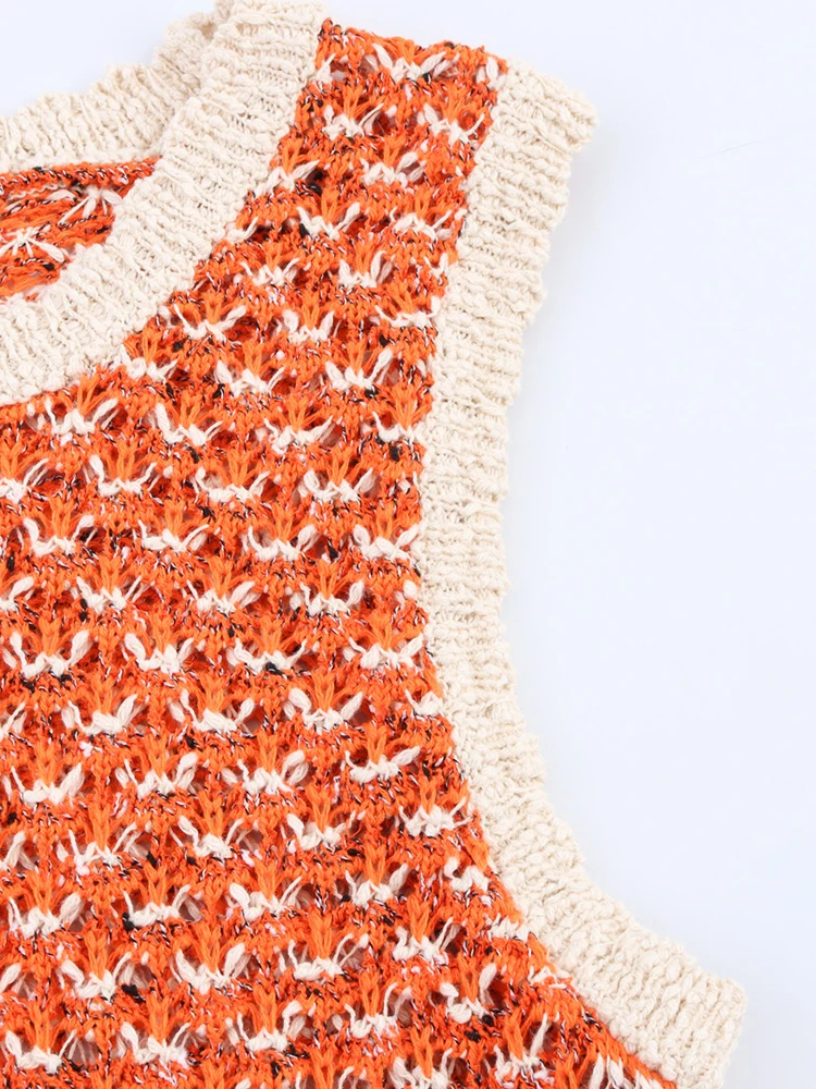 ヨーロッパとアメリカンスタイルの夏の新製品婦人服テクスチャードニットノースリーブラウンドネックミニドレス