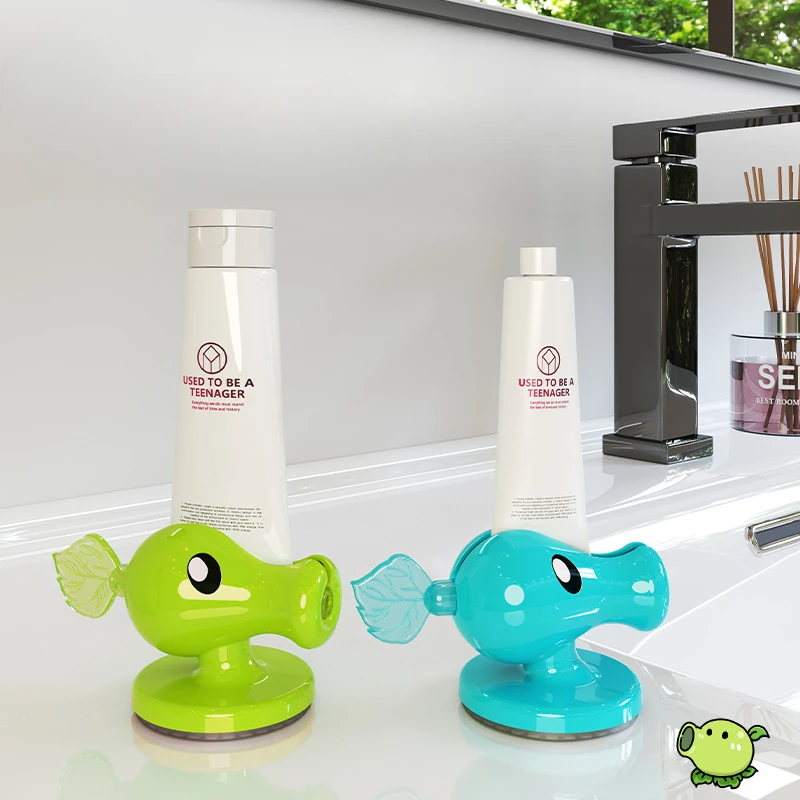 Suction Cup Toothpaste Squeezer Pea Pod New Wall Mounted Toothpaste Squeezer for Kids