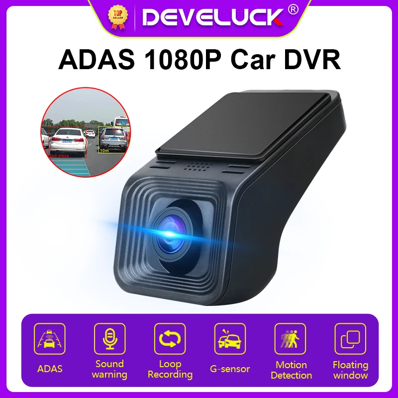 1080P USB Car DVR Dash ADAS Camera HD For Car DVD Android Player Navigation Floating Window Display voice alarm video G-Shock