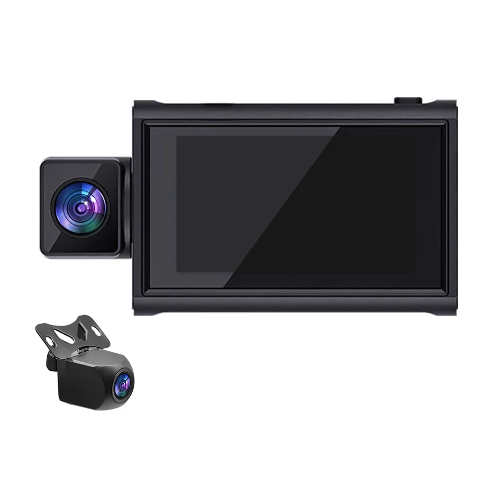 

4G Mini Dash 3 Inch Touch Screen 360 Degree Front Car Video Recorder Front and Rear
