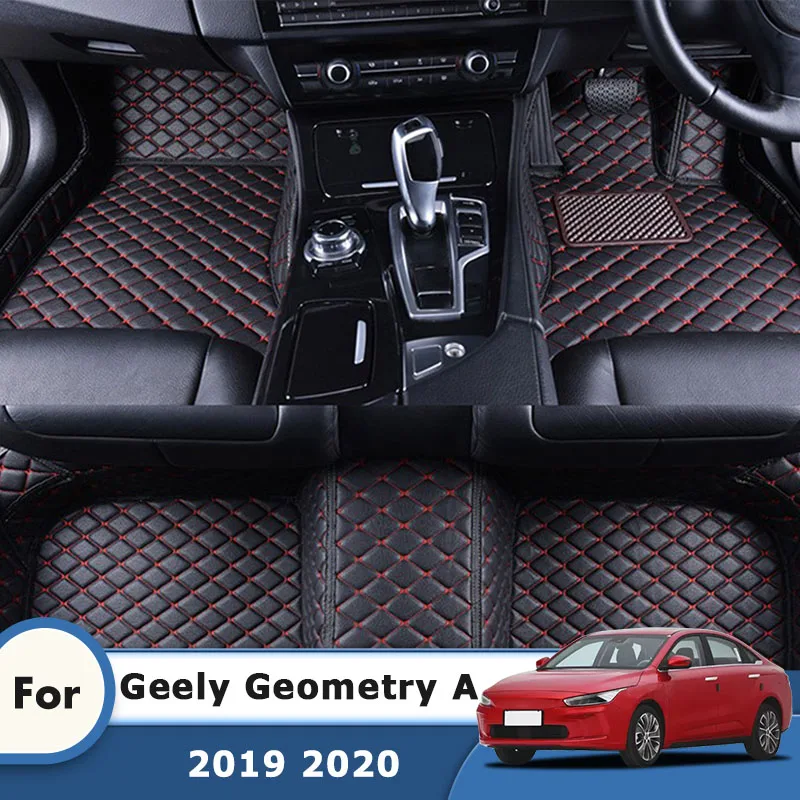 

Автомобильные коврики RHD геометрические для Geely A 2019 2020, коврики на заказ, аксессуары для интерьера автомобиля, запасные водонепроницаемые детали