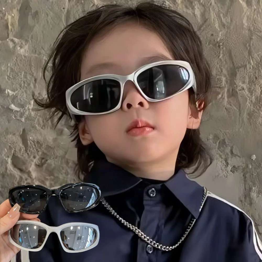 خمر فاسق نظارات شمسية رياضية بنين بنات Y2K نمط القط العين نظارات شمسية مرآة نظارات حديثة الطراز 2000s ريترو ظلال Gafas دي سول #1