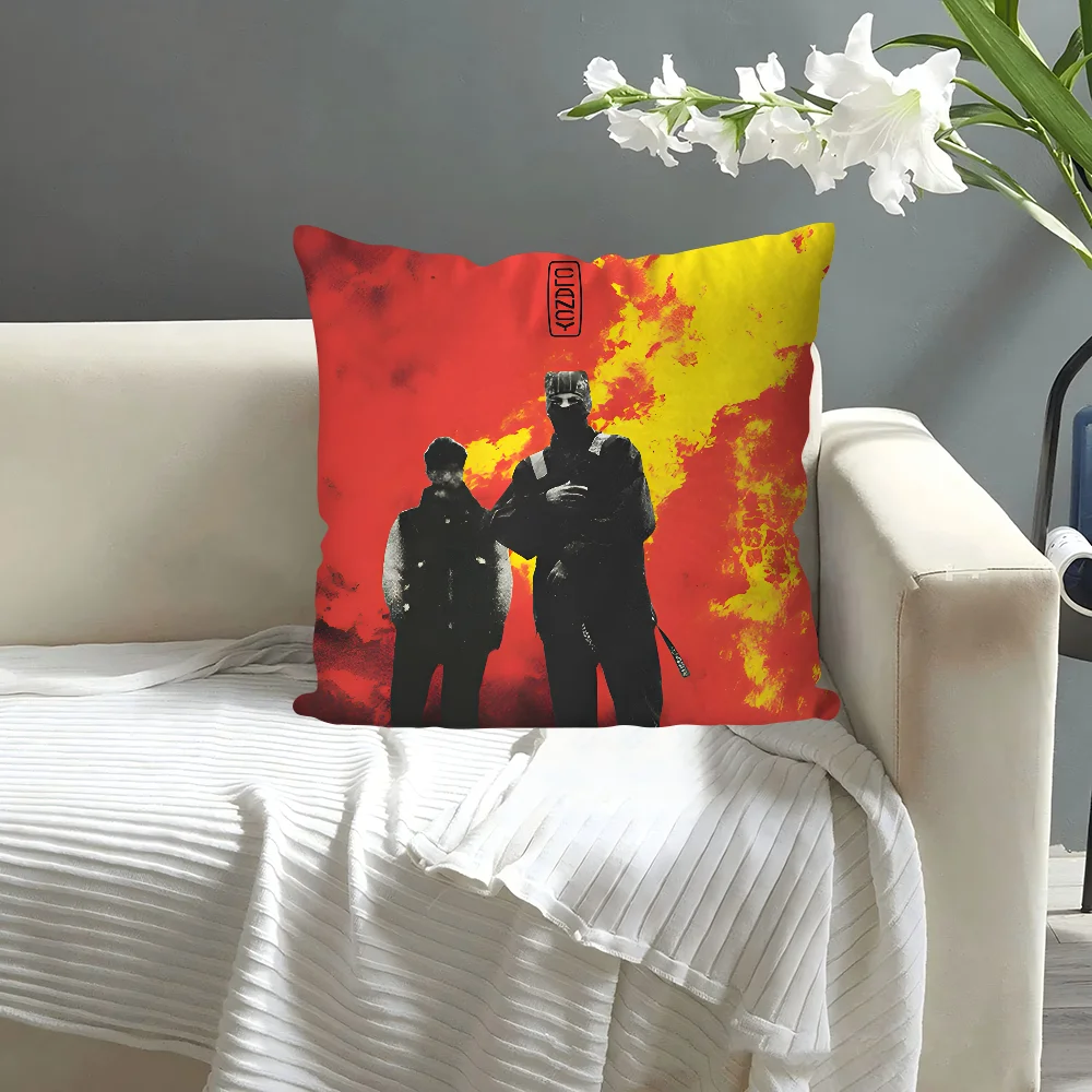 T-Twenty One Pilots Pillow Case  Cartoon Sofa Decorative Home Double-sided Printing Short Plush Cute Cushion Cover