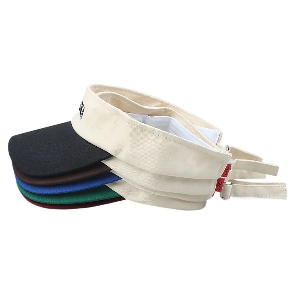 قبعة صيفية فارغة قابلة للتعديل للحماية من الأشعة فوق البنفسجية بألوان متنوعة قبعة بيسبول قطنية قابلة للتنفس للجري