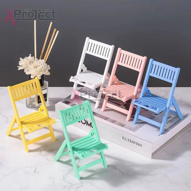 Cute Chair Mobile Phone Holder Desktop Cell Phone Bracket Desktop Decor Lazy Bracket Catch-up Bracket Wholesale For iphone ipad