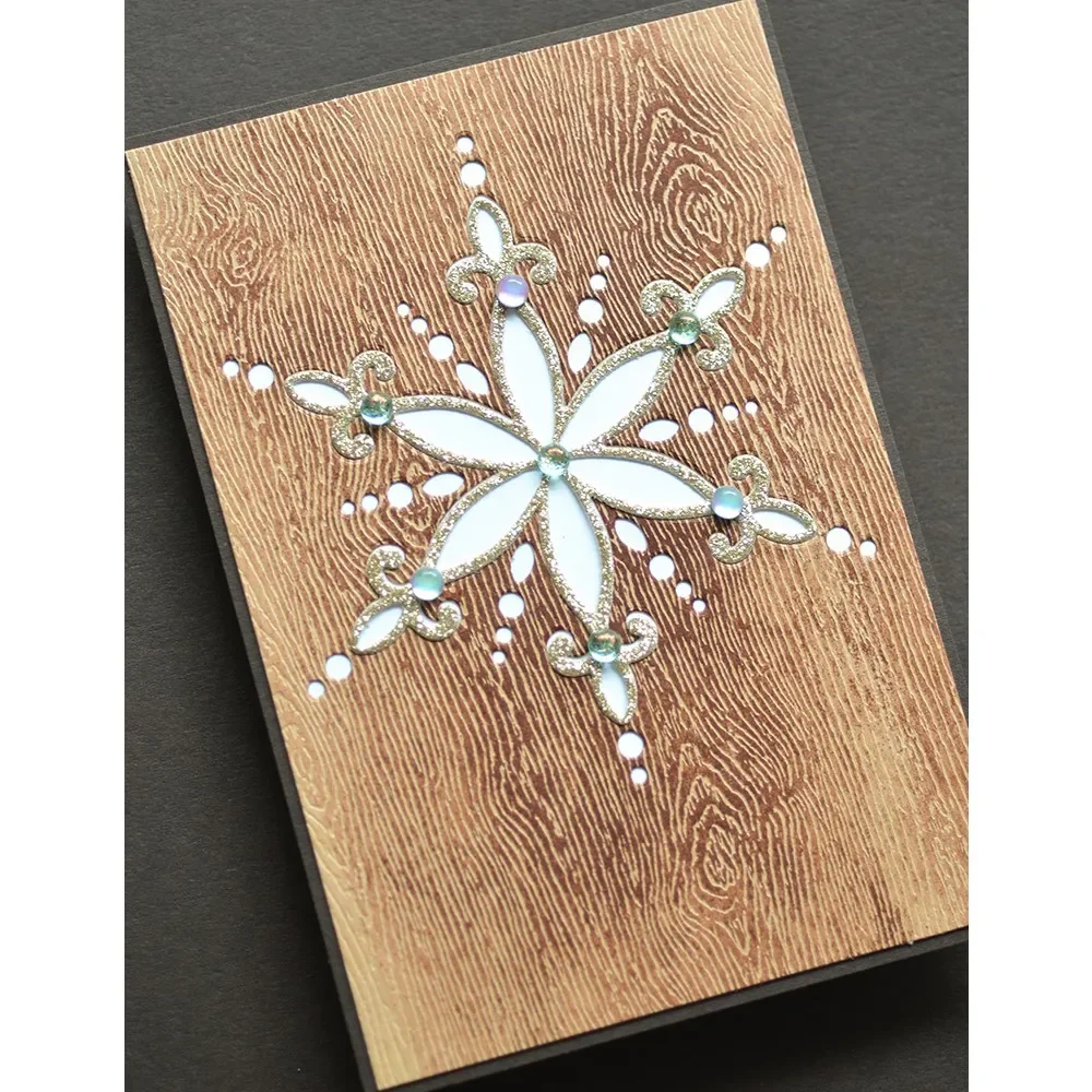 2025 DIY Birch Press Design Layer Cutting Dies Snowflake Santa Claus Scrapbooking For Paper Hot Foil Embossing Frame Card Craft