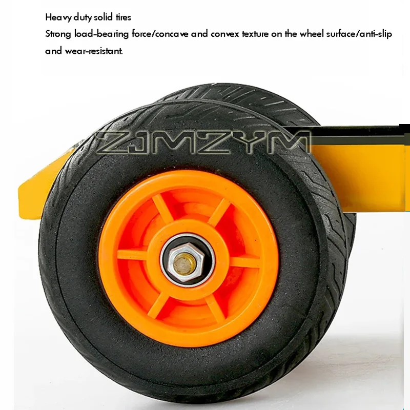 Marble Handling Trolley Groove Width 85mm  Four-wheeled Loading Vehicle Heavy-duty Universal Wheel Carrying Transportation Tool - view 5