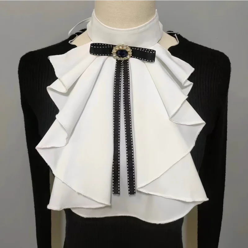 Lolita Pearl Chiffon Collar Fake Collar Dance Performance