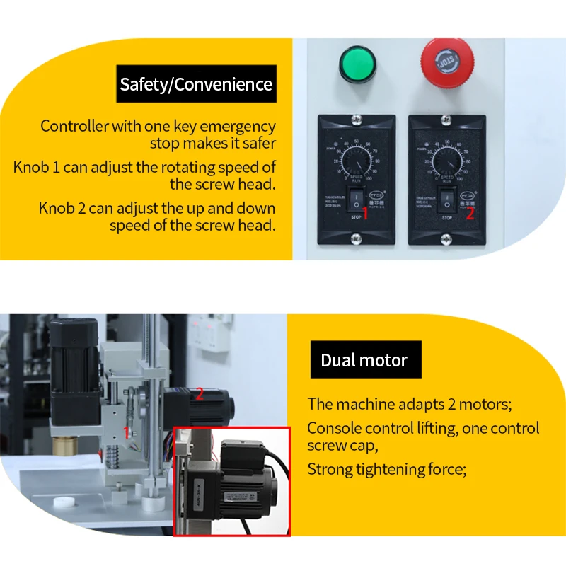 Máquina tampando garrafa semiautomática de mesa para parafuso superior unicórnio suco líquido spray tampa torção conta-gotas de vidro capper 10 ~ 60mm