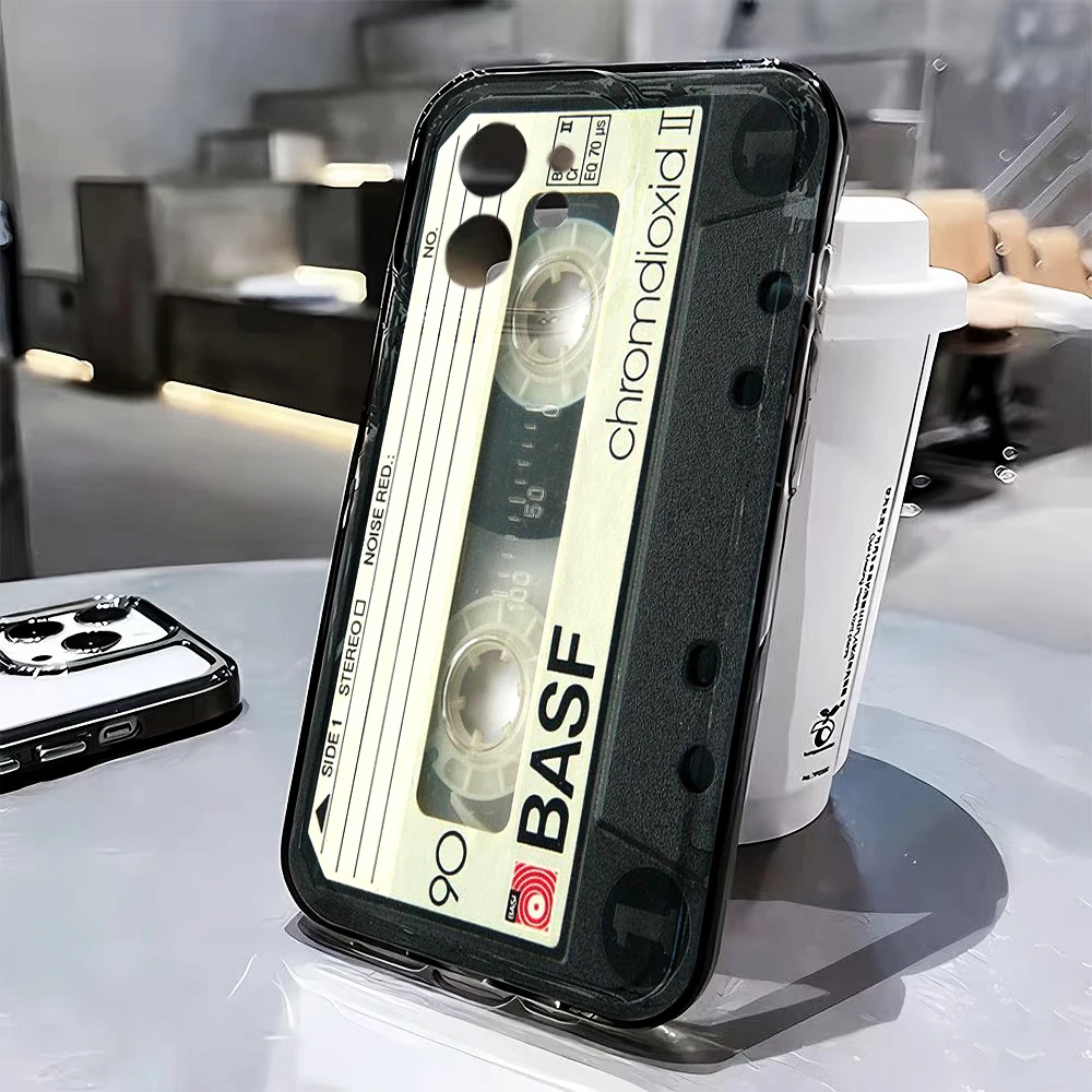Retro-Kassetten-Kunst Klare Hülle für Samsung Galaxy S25 S24 S23 Ultra S22 S21Plus FE A56 A55 A54 A53 A36 A35 A34 5G PC Funda – Detail 14