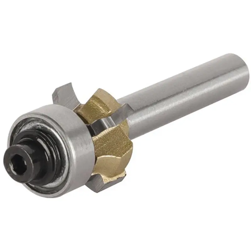 AC88 Corner Round Router Bit 1/4 Shank R2, Arc Trimming Blade, Four-Blade Rounded-Corner Knife, Woodworking Tool, for Classical
