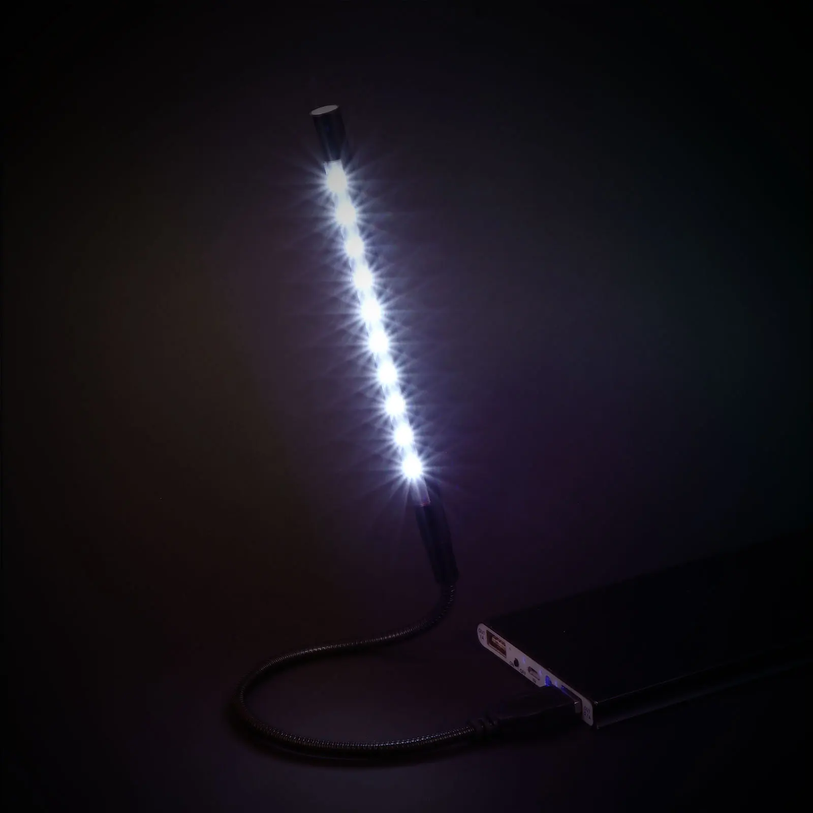 

2Pcs USB Eye Protection Reading Lamp 10-LED Flexible Gooseneck Table Lamp for Study Desk Night Light Gooseneck Light