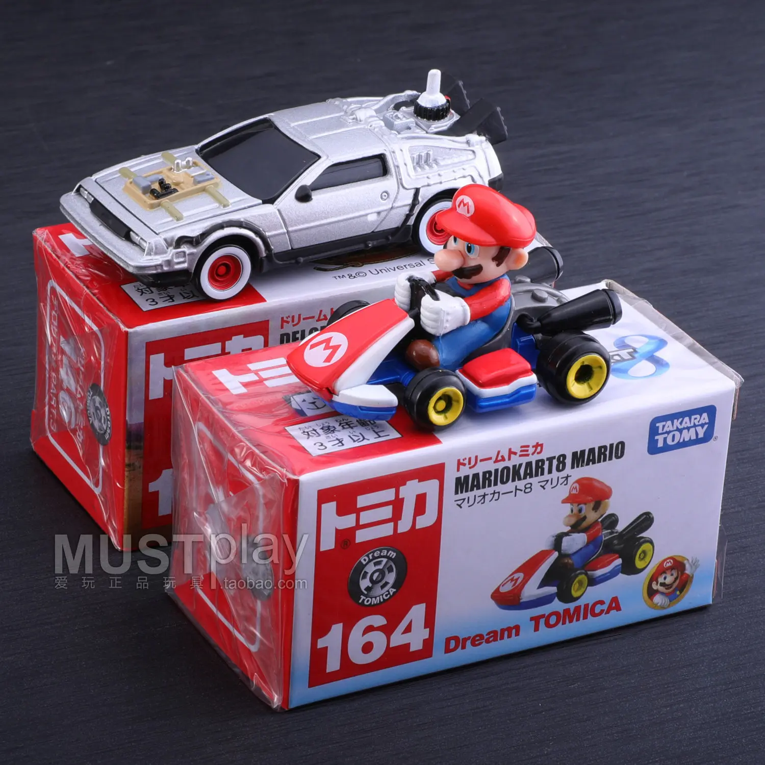 

Коллекционная миниатюрная модель автомобиля Takara Tomy Dream Tomica No.164 Mario Kart 8 Mario из литого металла с аутентичным дизайном Mario Kart