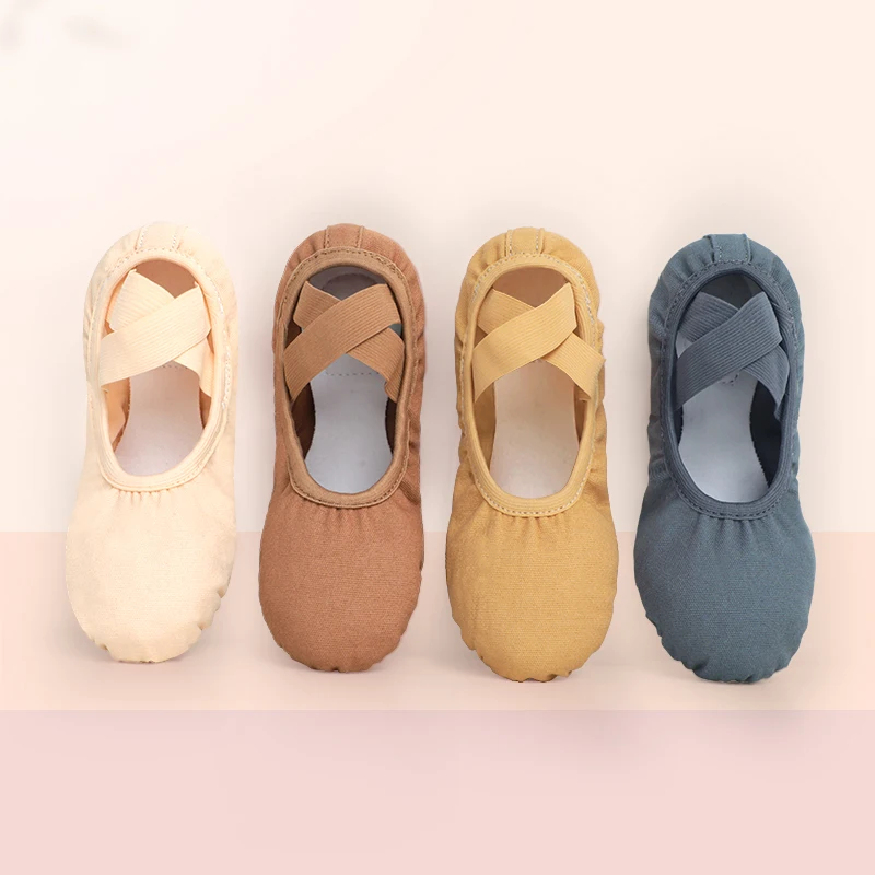 

Women Ballet Shoes Girls Ballet Slippers Soft Sole Elastic Dance Shoes Professional Dance Training Shoes Fitness Yoga shoes