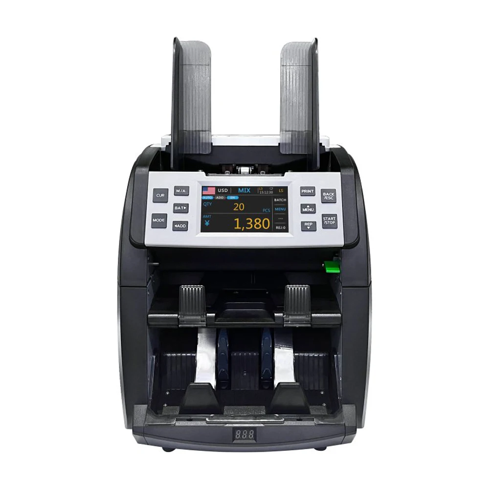 

High Speed Money Counting Machine And Dual CIS For Full Color RGB Image Multi-currency Banknote Sorting Machine