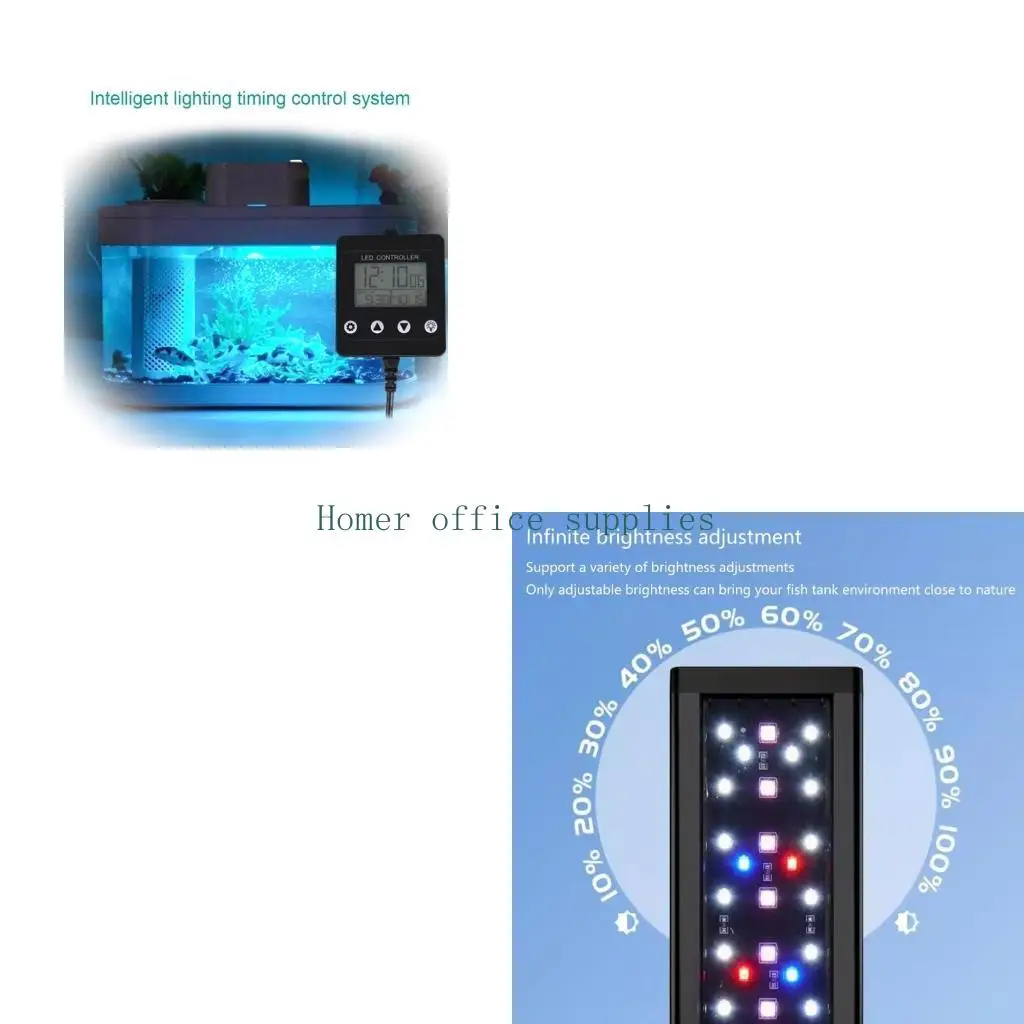 

K43B таймер освещения для аквариумов имитирует контроллер восхода и заката с ЖК-дисплеем, подходит для аквариумов, различные