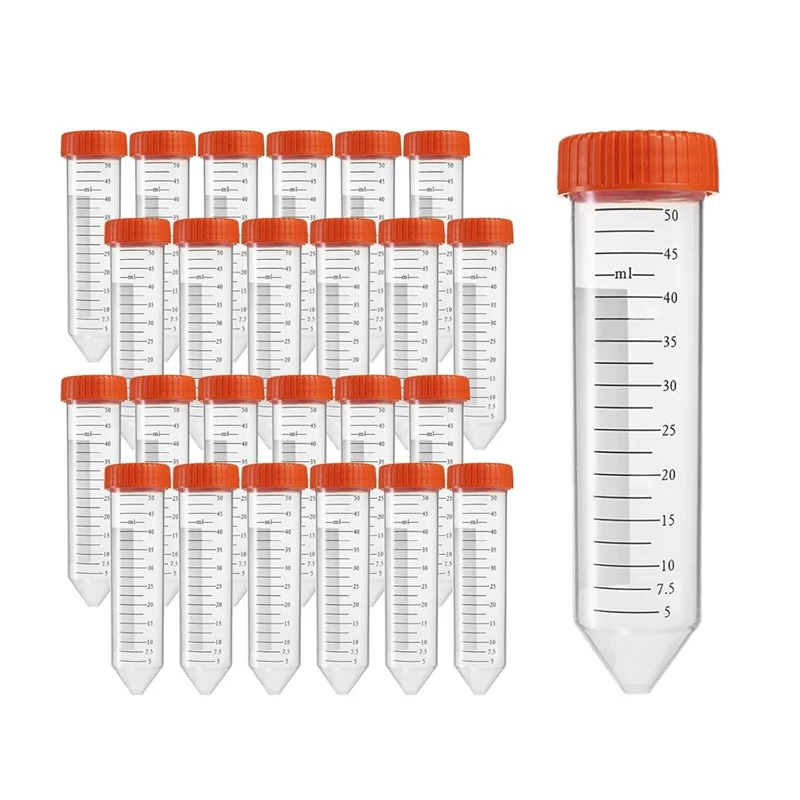 Conical Centrifuge Tubes 50Ml,50Pcs Sterile Premium Polypropylene,Leak-Proof Screw Caps