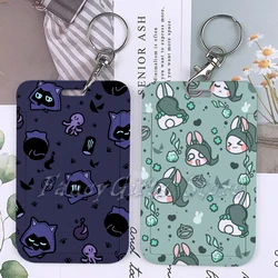 Cute Valorant Game Cartoon Keychain Card Holder Gaming Killjoy Val Jett Badge Holders Bank Bus ID Credit Cards School Keyrings