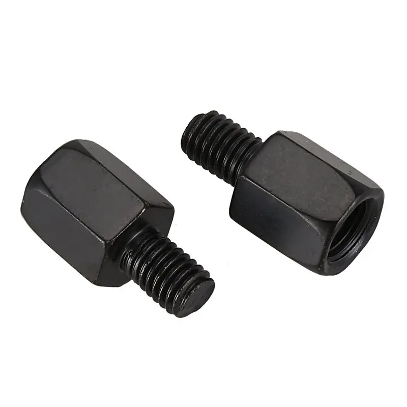 A11M-10 Motorcycle Mirror Adapters, Converts 8Mm To 10Mm, Black