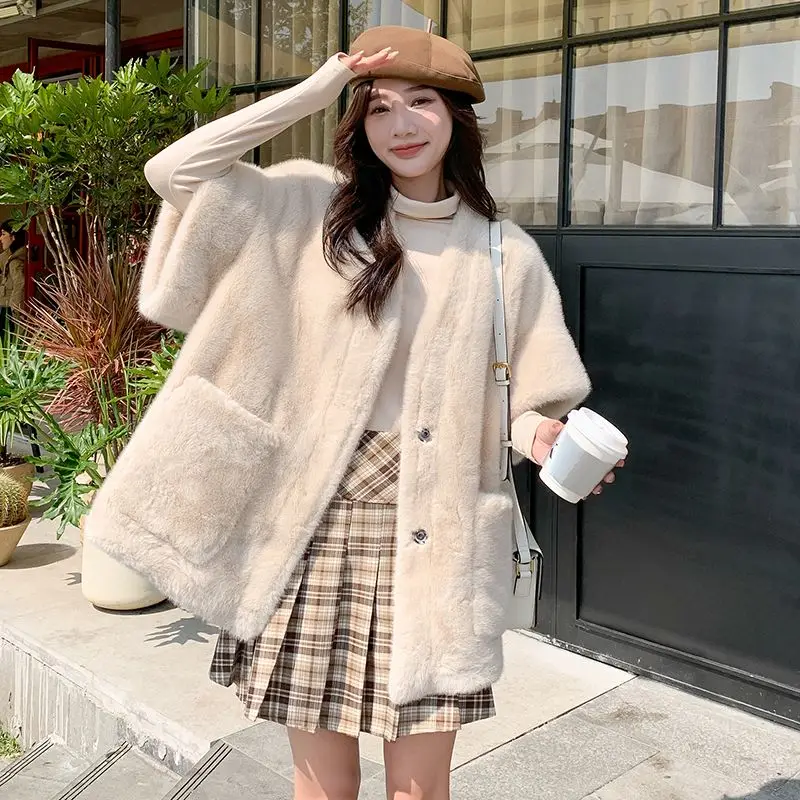 

Корейский стиль, жилет из искусственного меха, осенне-зимняя куртка с коротким рукавом, женский жилет с коротким рукавом, популярное пальто, пальто, женские топы