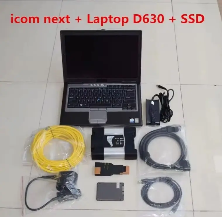 Expert mode for B-MW Icom Next new SSD V09/2026 90% New Laptop Computer D630 for Automotive Diagnosis and Progarmming Tool