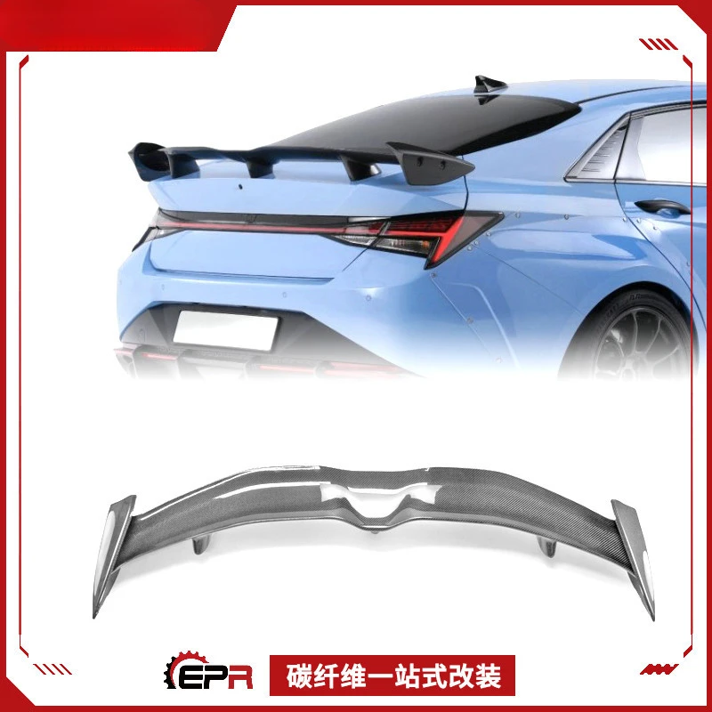 

For Hyundai Elantra/Avante (NP Model) - Carbon Fiber Rear Spoiler (Fixed Tail Wing)