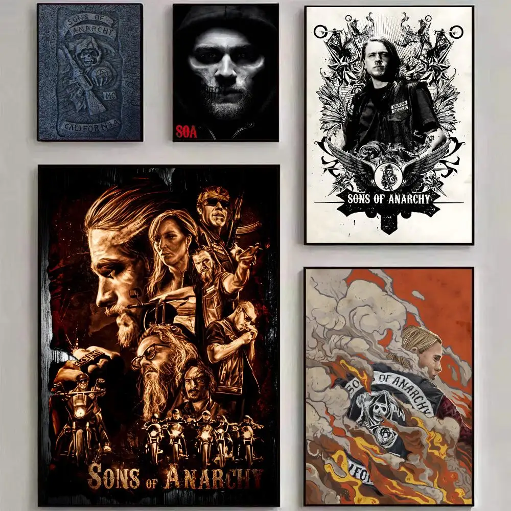 Sons of Anarchy Poster HD art sticky wall waterproof home living room bedroom bar aesthetic decoration