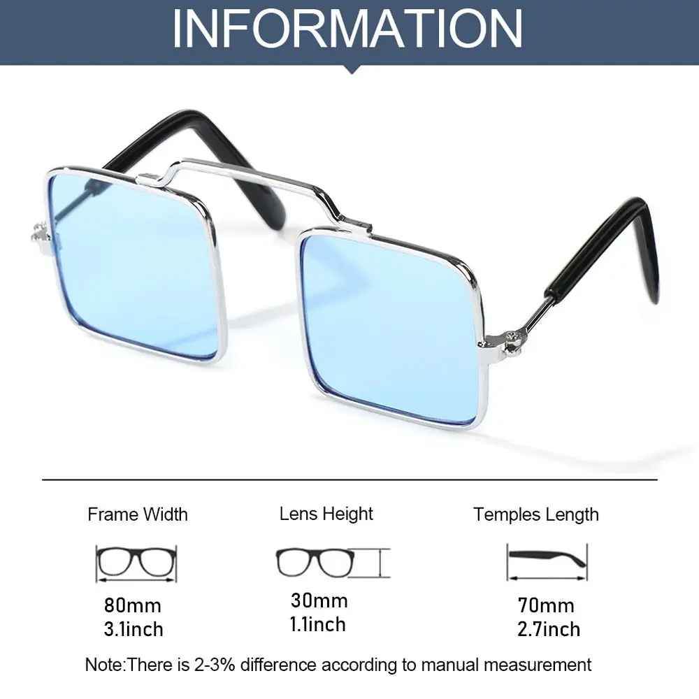 Optional kühlt dreieckige Rahmen, Spiegel, mehrfarbig, quadratische Brille, Haustierbrille, Katzenbrille, Hunde-Sonnenbrille