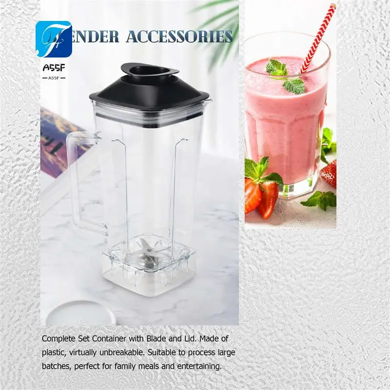 

A55F-Spare Jug For Blender Replacement Part Transparent 2L Capacity Blender Spare Compatible For SILVER CREST Blender