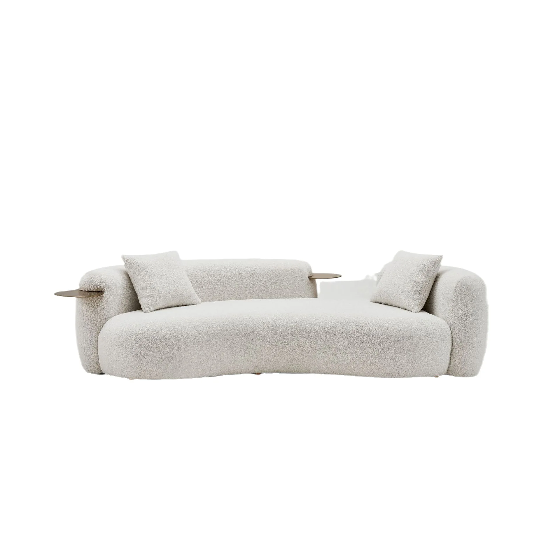 

Cream wind pea sofa Italian minimalist light luxury modern living room Internet celebrity creative