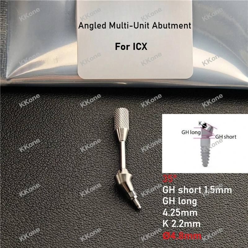 10Sets 3rd Party Tandheelkundige Kliniek Accessoires Rechte & Schuine Multi-Unit Abutments Voor Medentis ICX Tandheelkundige Implantaat systeem