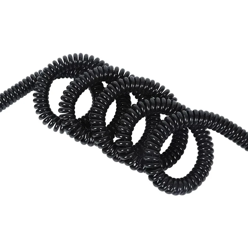 1pcs Diy cable spring curl line usb 4pin line usb 2pin 4 core wire micro mini usb extension data cable 2m 200cm