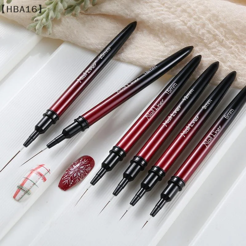 〔HBA16〕Nail Art Liner Brushes Gel Nail Brush Gel Nail Polish Painting Brush Drawing Nail Art Design Brush Pen