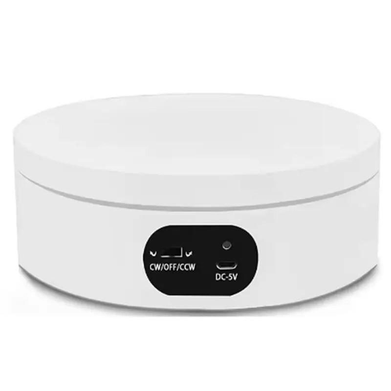 

A32HOT-Rotating Display Stand 360 Degree Automatic Mute Rotating Turntable Spinner For Photography Jewelry Shows Display