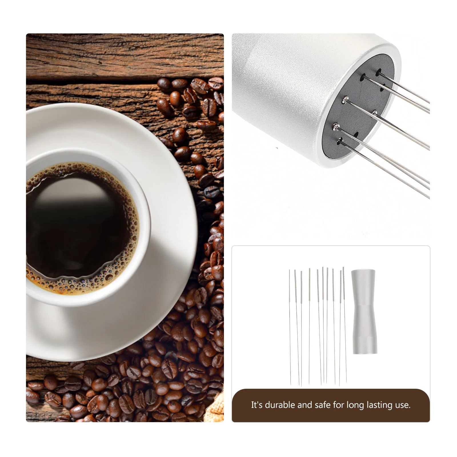 

Stainless Steel Coffee Needle Stirrer Professional Design for Loose Even Powder Dispersion Shop Supplies